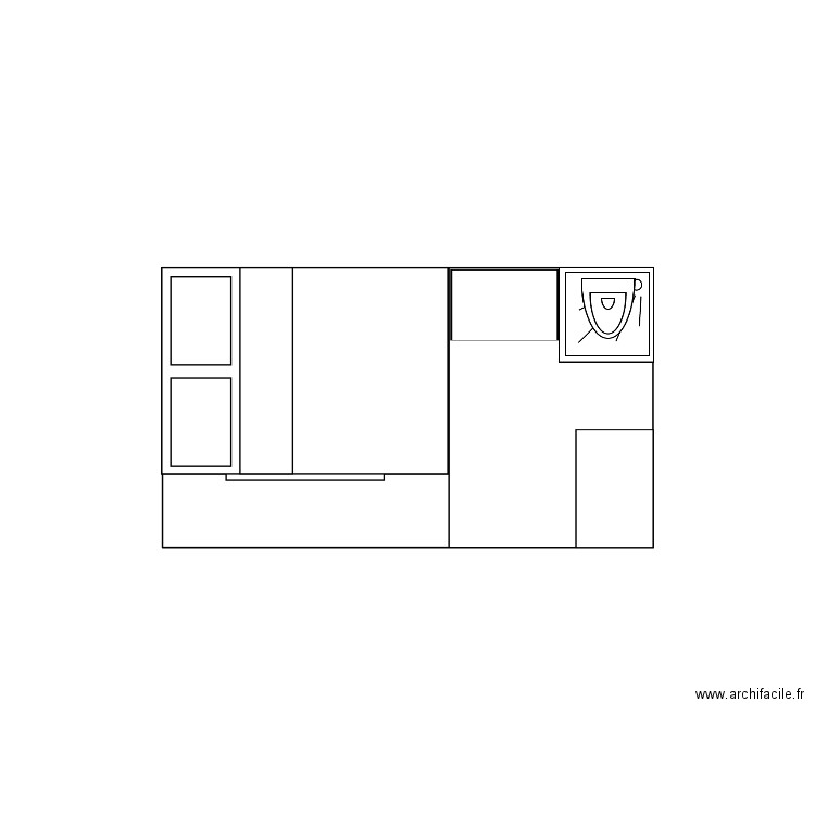 Van plus petit. Plan de 0 pièce et 0 m2