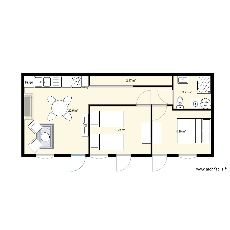 La truie qui file. Plan de 0 pièce et 0 m2