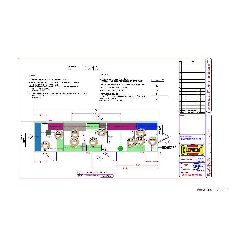 10x40 Samuel. Plan de 0 pièce et 0 m2