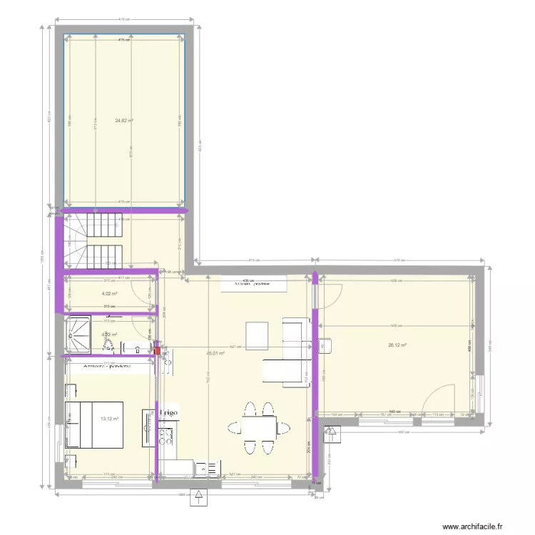 RDJ Jacqueline amménagé cotes a verifier. Plan de RDJ Jacqueline amménagé cotes a verifier. Plan de