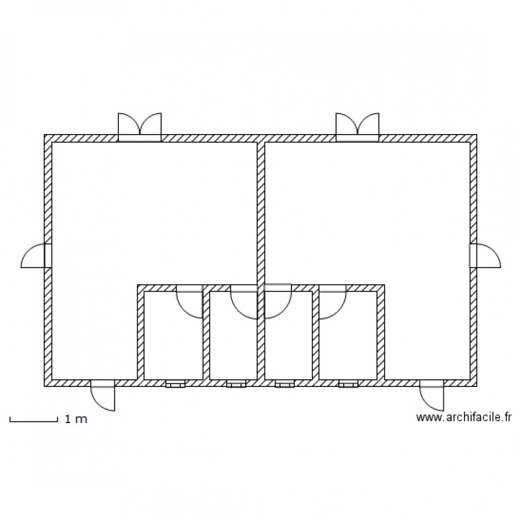 chambre double yoyo. Plan de 0 pièce et 0 m2