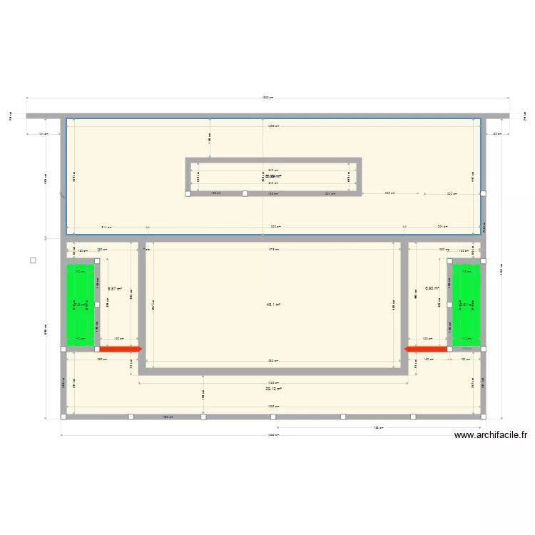 PISCINE VV. Plan de 