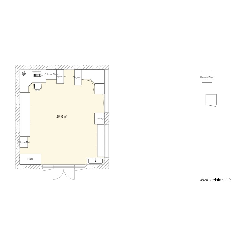 Dependance v1. Plan de 0 pièce et 0 m2