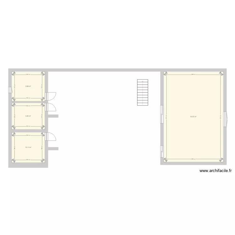 GRANGE MILLET RDC. Plan de 
