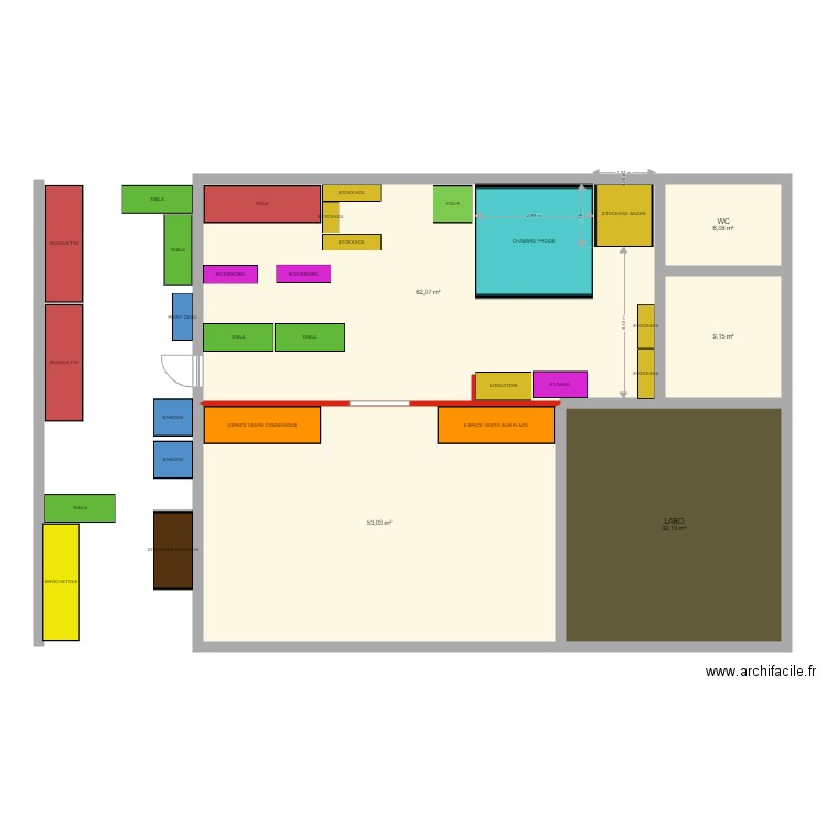 AGRANDISSEMENT EXT V1. Plan de 0 pièce et 0 m2