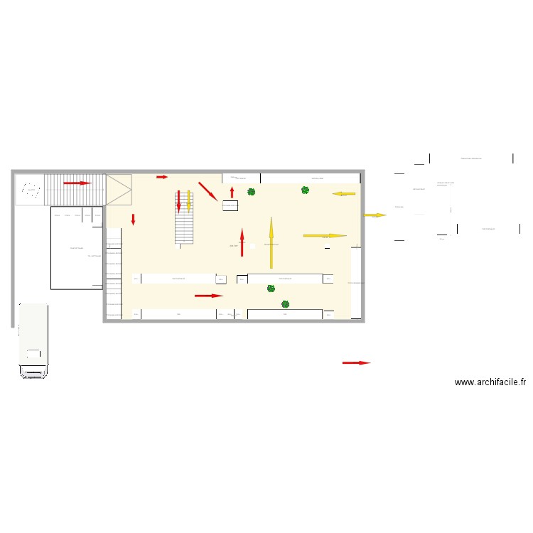 CHATEAULIN. Plan de 1 pièce et 232 m2