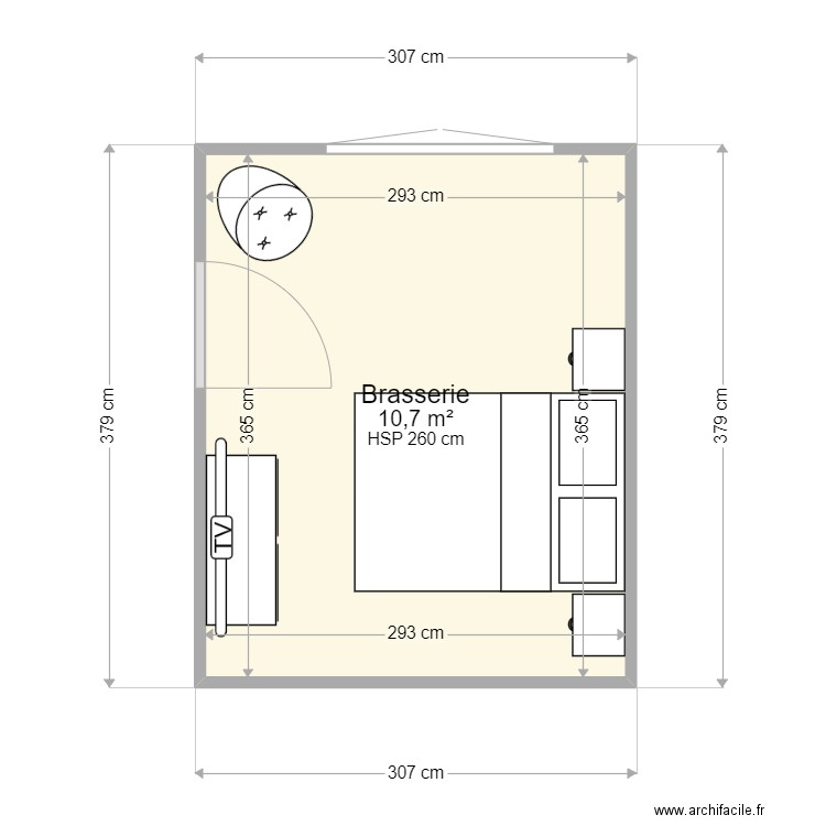 Chambre Parent V2. Plan de 0 pièce et 0 m2