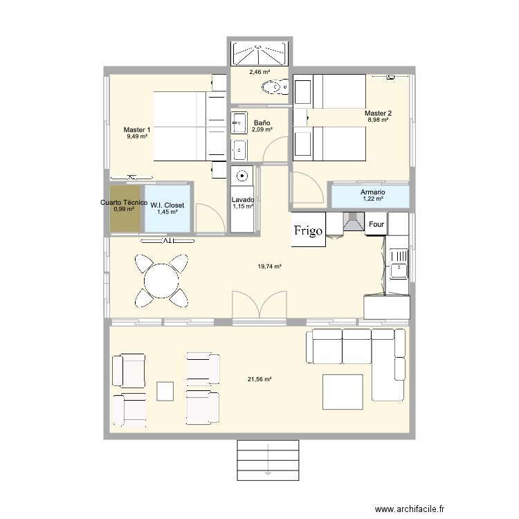 Mini con Terraza 2. Plan de 0 pièce et 0 m2
