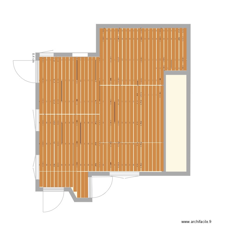 plan terrasse Marcel Rousier. Plan de 0 pièce et 0 m2