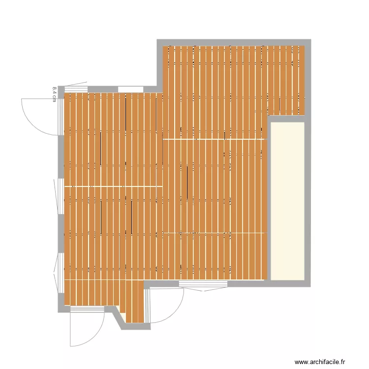 plan terrasse Marcel Rousier. Plan de 