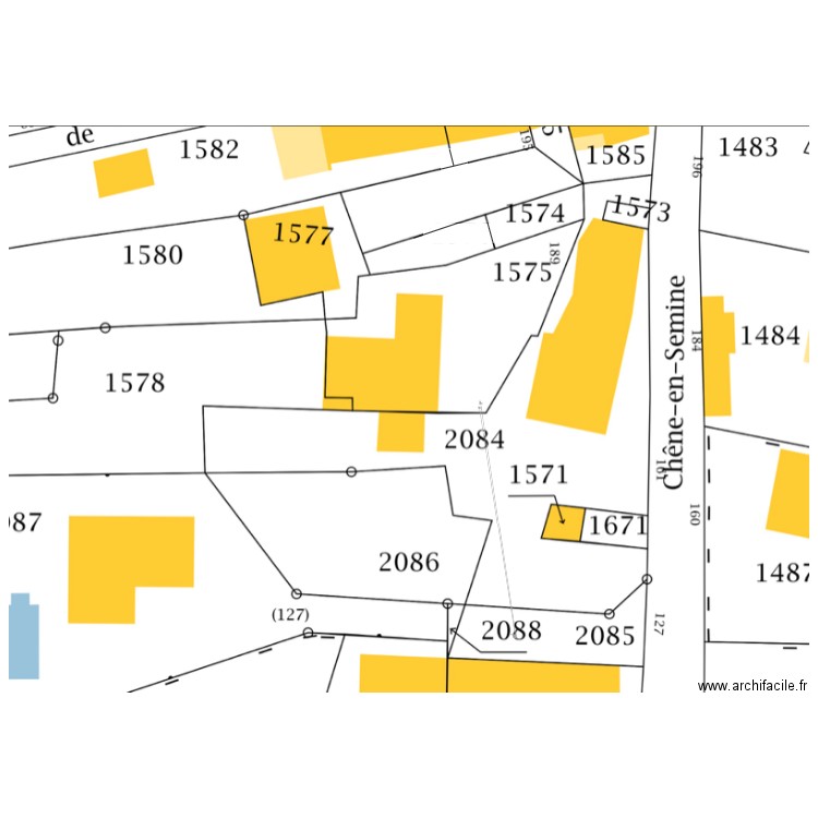 Cadastre plan de masse. Plan de 0 pièce et 0 m2