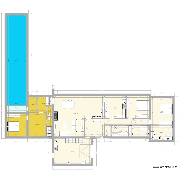 Vedrin 2020 piscine 18m 4. Plan de 0 pièce et 0 m2