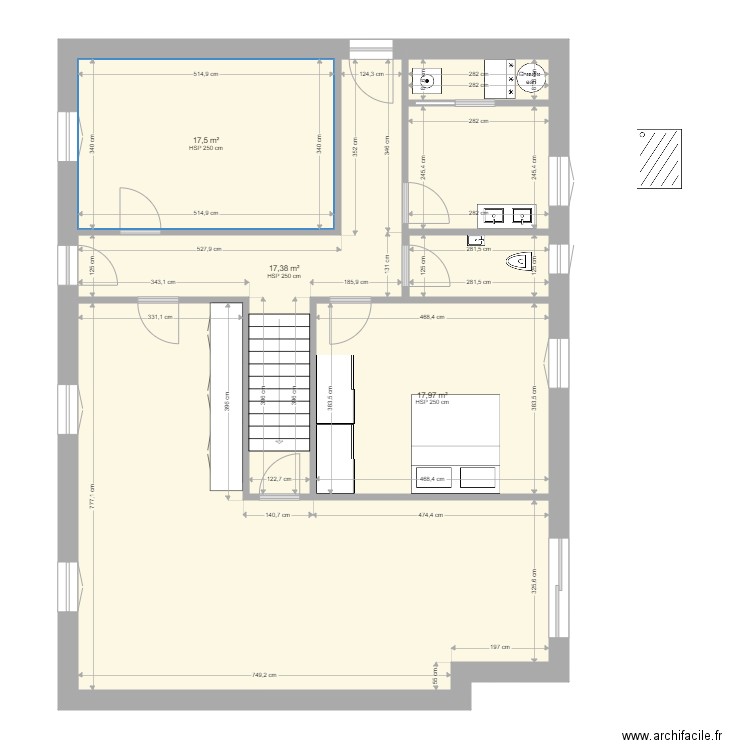 Luce mod. Plan de 7 pièces et 114 m2