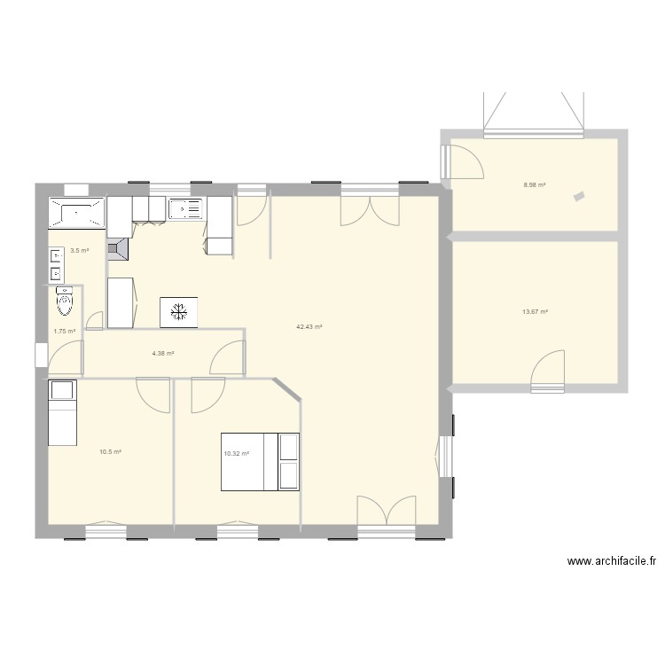 micka. Plan de 0 pièce et 0 m2