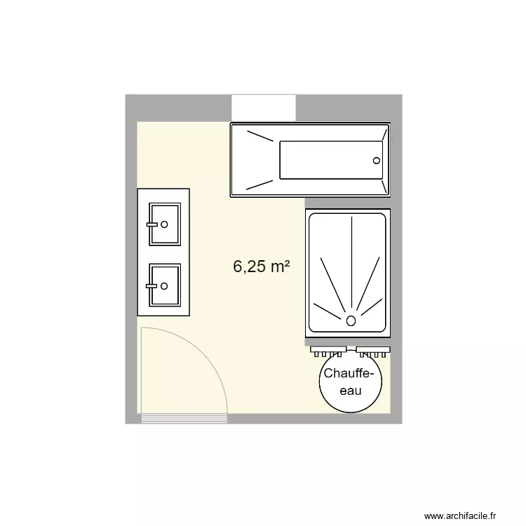 Plan salle de bains. Plan de Plan salle de bains. Plan de