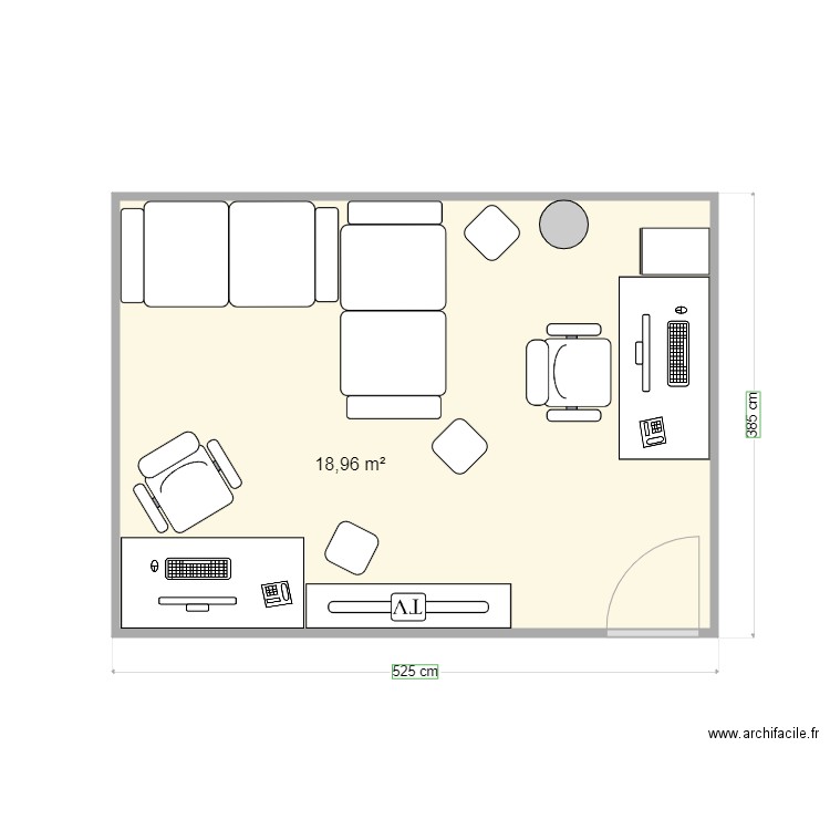 Plan Bureau Sups Anim V2. Plan de 0 pièce et 0 m2