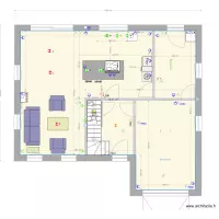 Plan cuisine finie &eacute;lectricit&eacute;