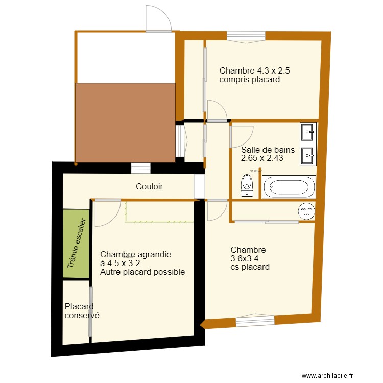 Flojo ÉTAGE . Plan de 0 pièce et 0 m2