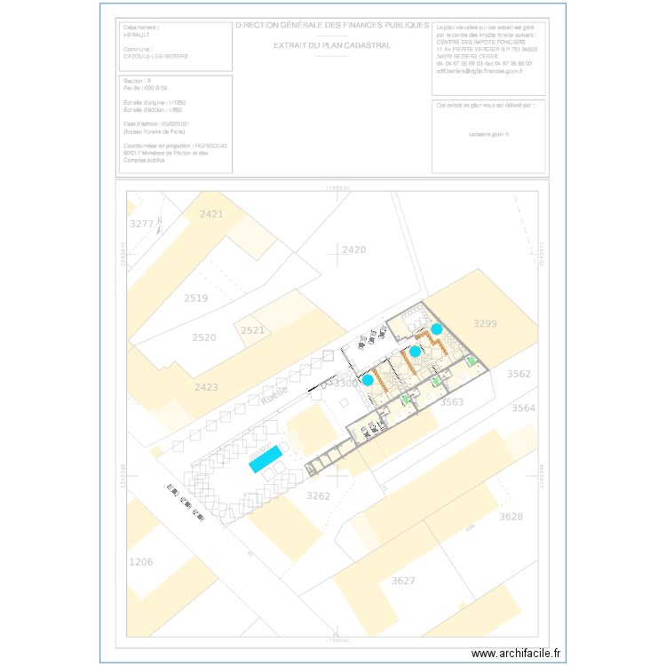 CAZOULS 2. Plan de 0 pièce et 0 m2