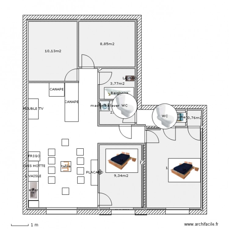 APPART DU BAS 210413. Plan de 0 pièce et 0 m2