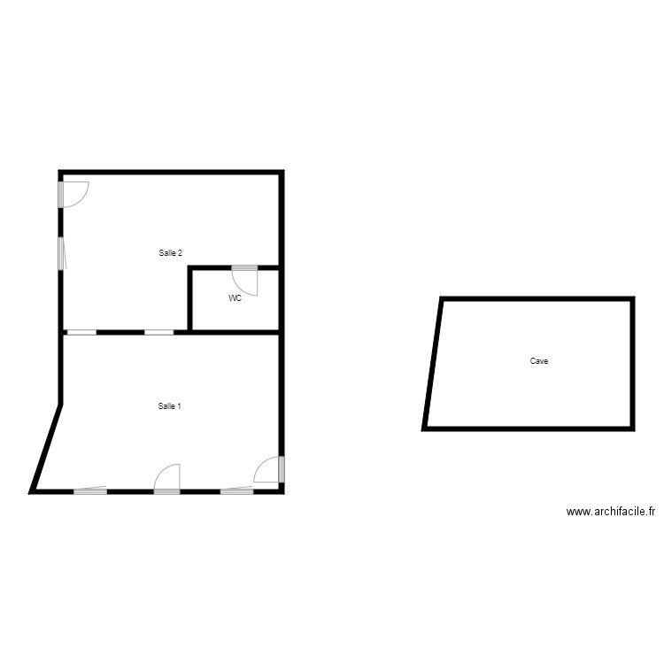 ROCHER geveze. Plan de 0 pièce et 0 m2