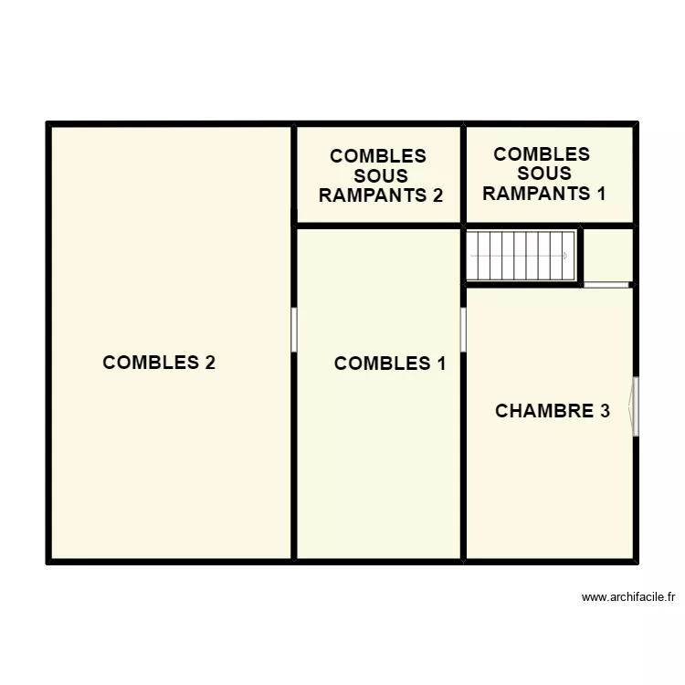 RONDINEAU 1E. Plan de 