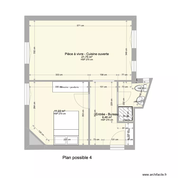 260 FSM POUGET T4&pound;. Plan de 