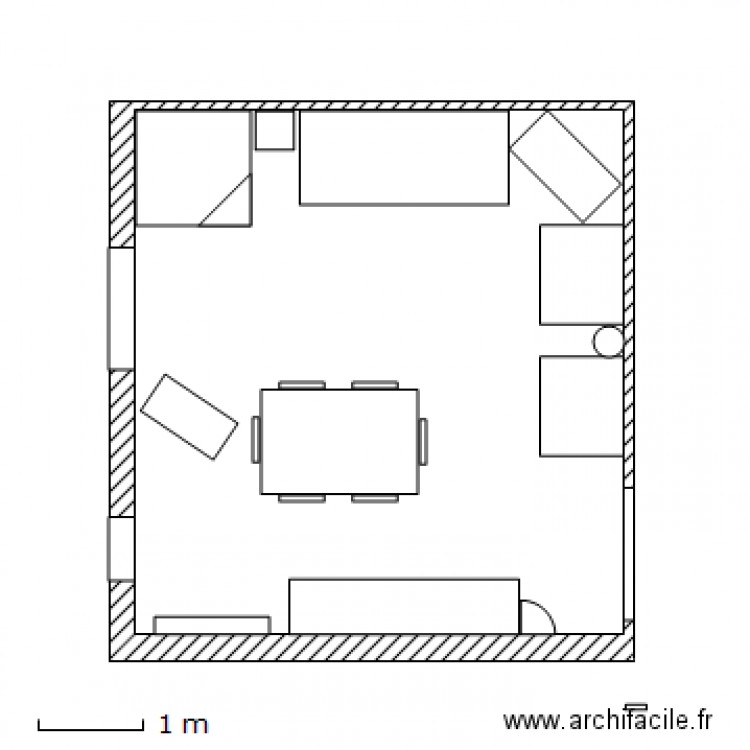 Plan salle à manger Petit Mexico avant modif 23 Déc 2011. Plan de 0 pièce et 0 m2