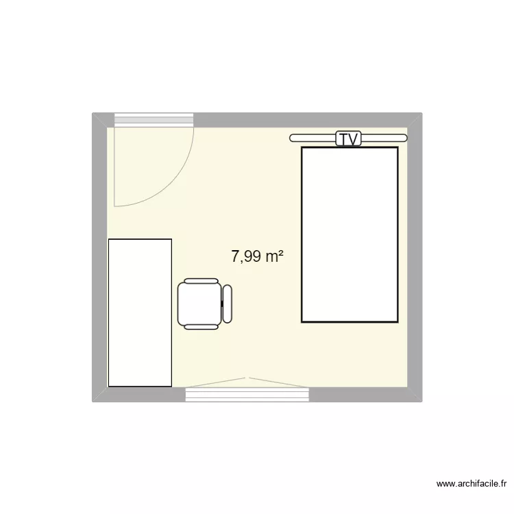 Bureau avec Simu. Plan de 