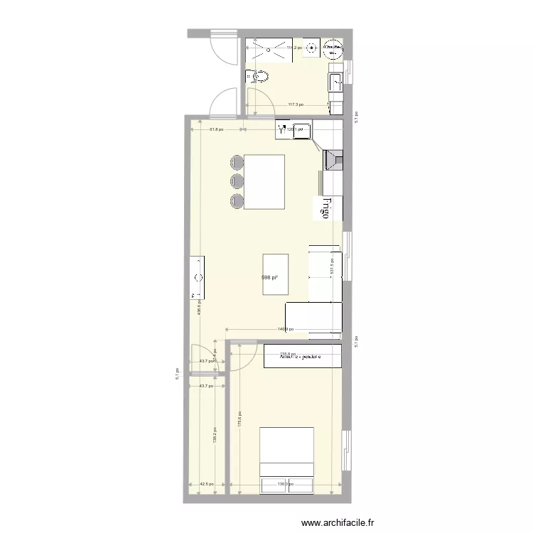 tailon sous sol V3. Plan de 