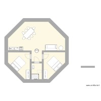 maison ronde 2 chambres