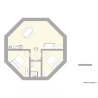 maison ronde 2 chambres