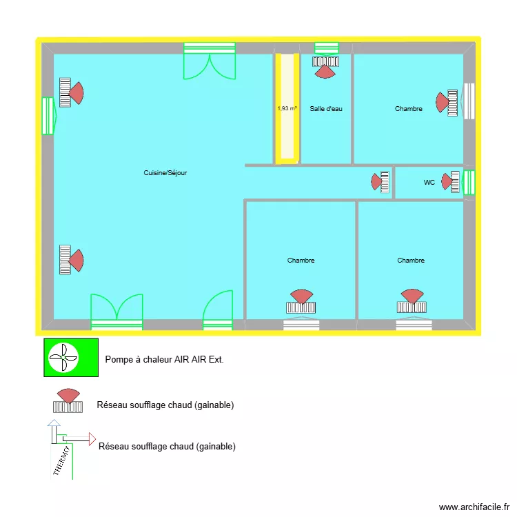 SAMMARUT Elliot - PROJET. Plan de 7  et 80 m²