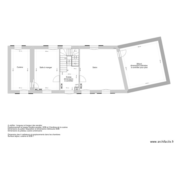 Maison 168  . Plan de 6 pièces et 72 m2