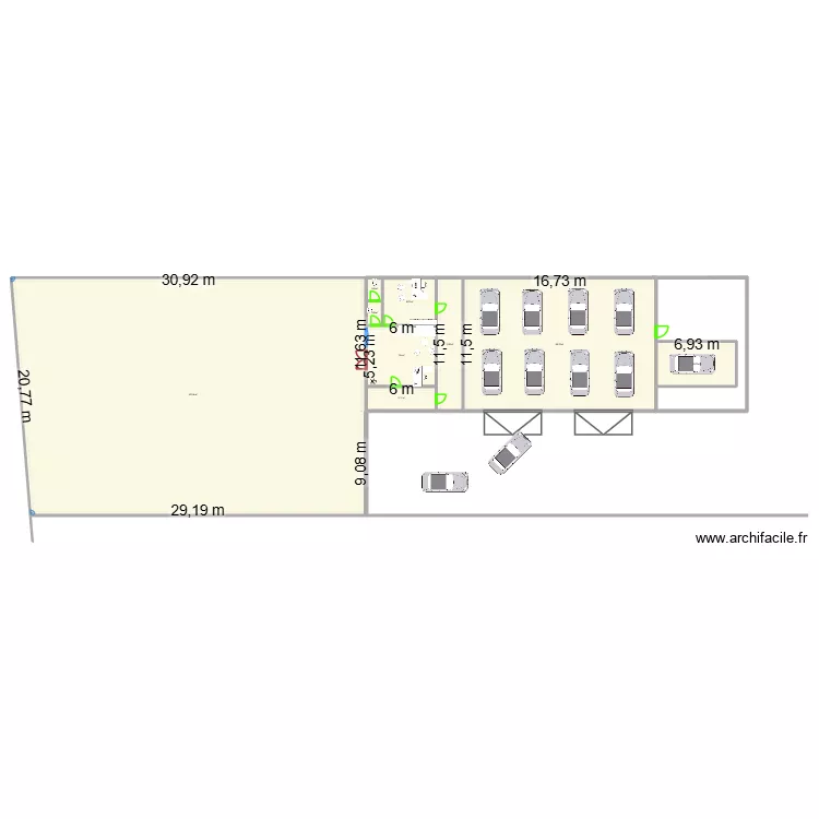 ATELIER bureau 1. Plan de 9 pièces et 934 m²