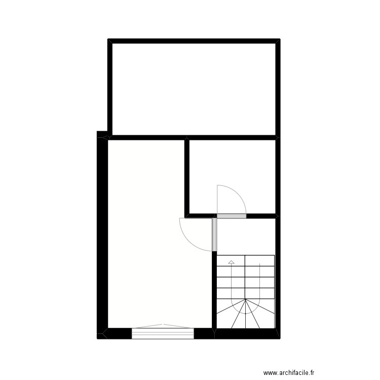 Pontisse  2ème étage. Plan de 4 pièces et 27 m2