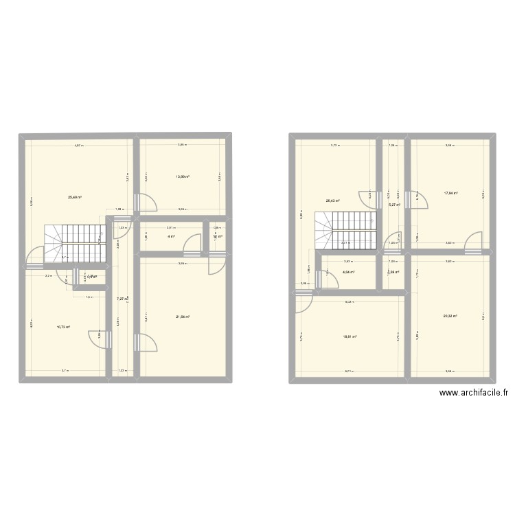 ROCHEFORT 2. Plan de 15 pièces et 180 m2