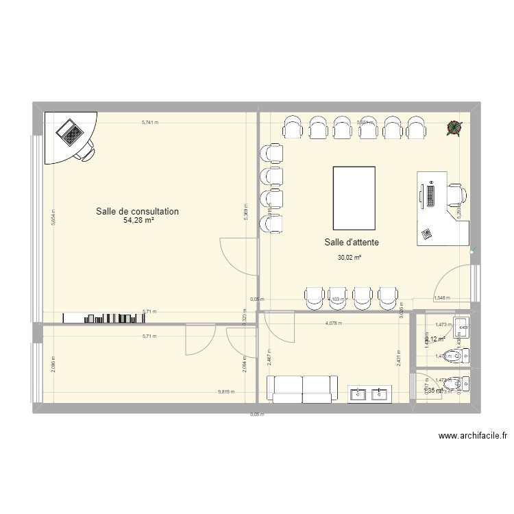 CABINET. Plan de 0 pièce et 0 m2