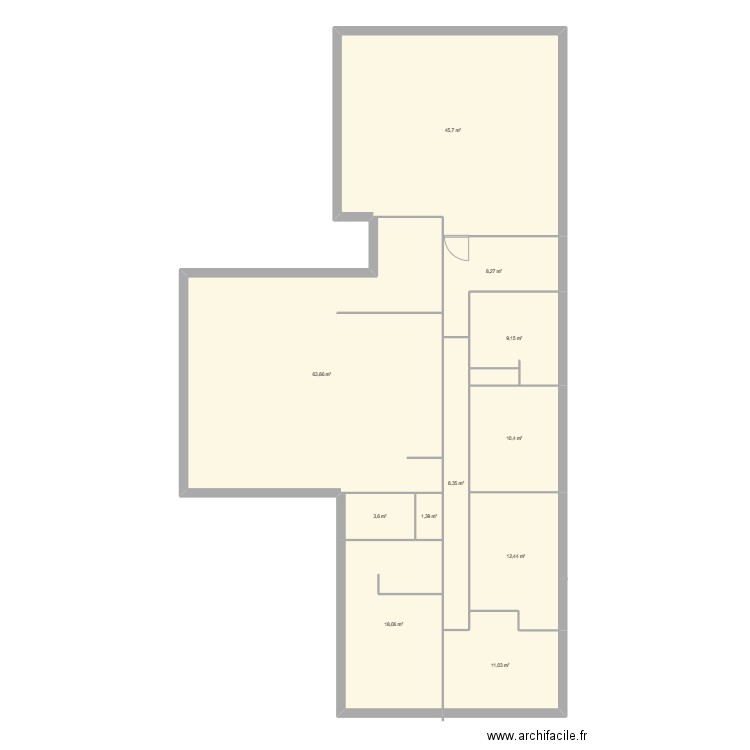 maison sylvain. Plan de 11 pièces et 192 m2