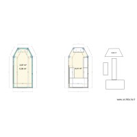Coffee Trailer floorplan 2D - Different options
