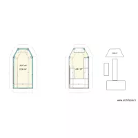 Coffee Trailer floorplan 2D - Different options