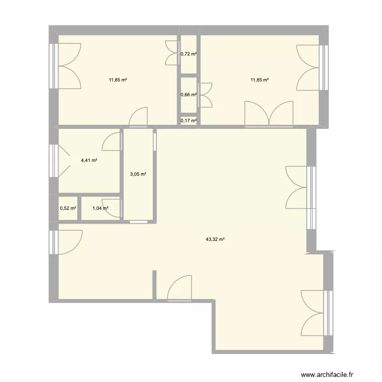Appart Six Fours Solution 1. Plan de 10 et 78 m² Appart Six Fours Solution 1. Plan de 10 et 78 m²
