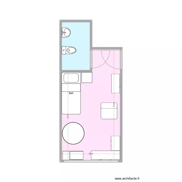 Sandb&uuml;hl. Plan de 2  et 16 m²
