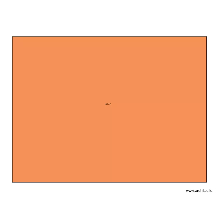 Plan l\'anche 1. Plan de 1  et 140 m²