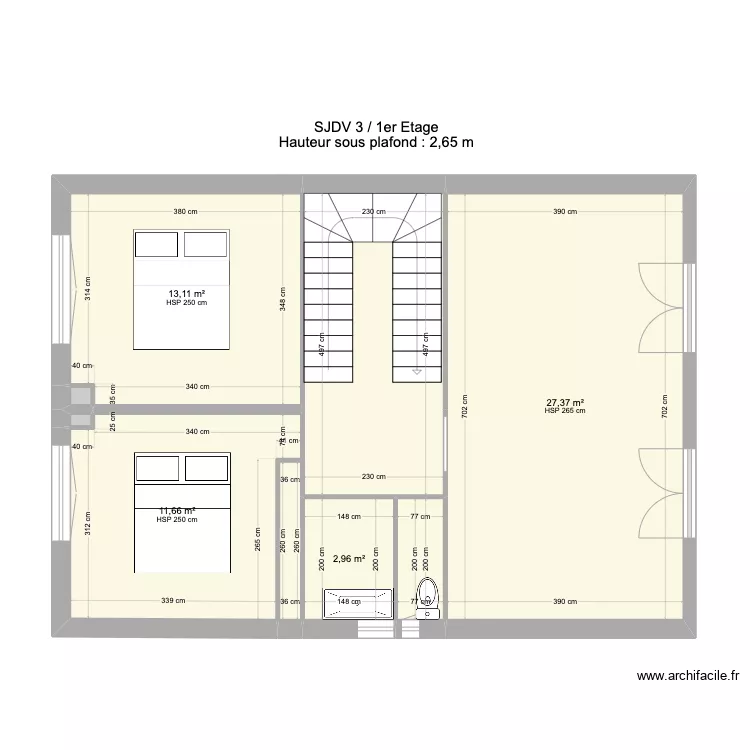 SJDV3 1 etage V1 + Isol. Plan de 