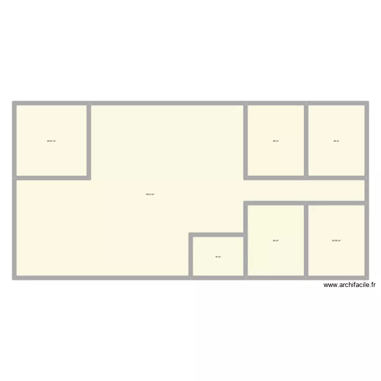 Structure personnes. Plan de 7  et 281 m²