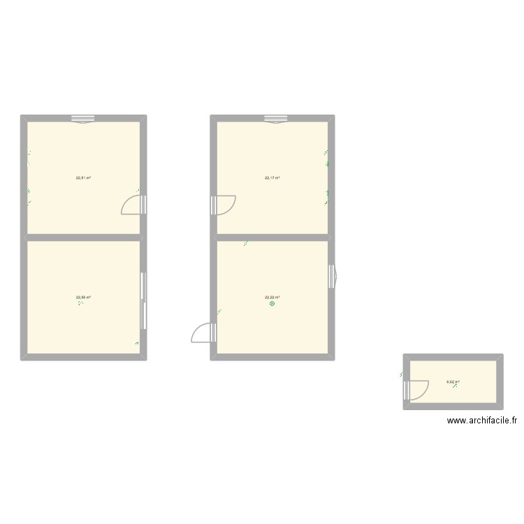 Etchola. Plan de 5 pièces et 96 m2