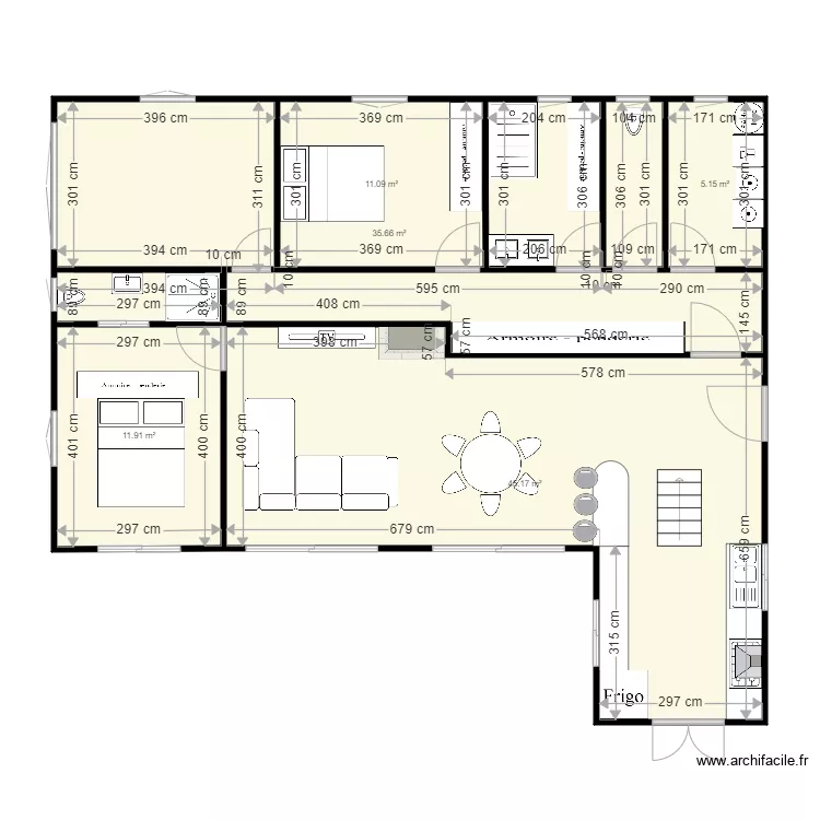 maison david. Plan de 