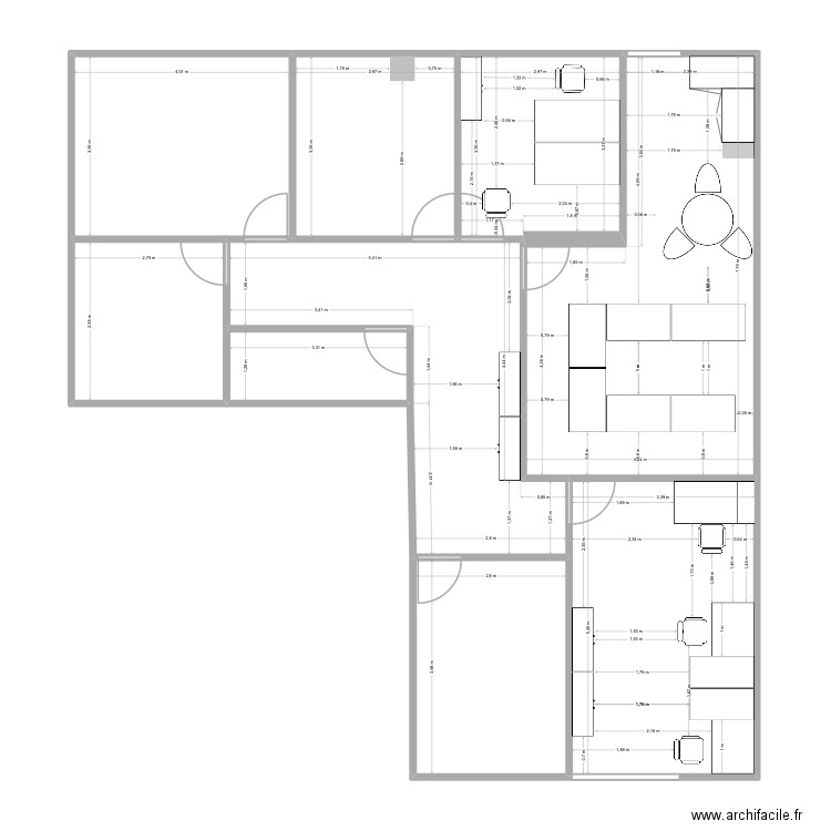 Nv Smaps 2. Plan de 9 pièces et 120 m2