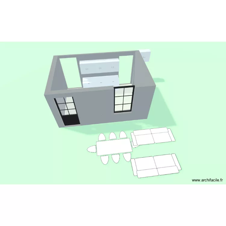Petite pièce bas. Plan de 1 et 14 m² Petite pièce bas. Plan de 1 et 14 m²
